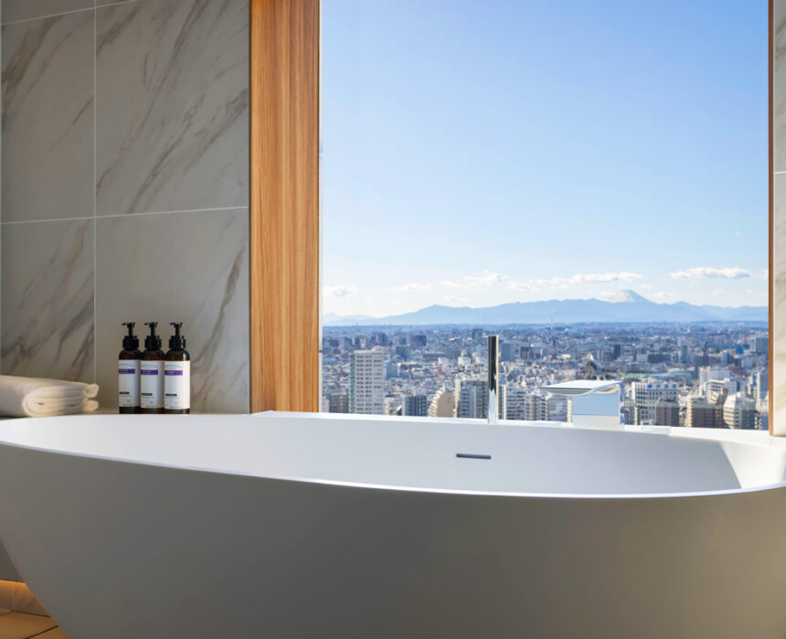Take a bath with views of Mt Fuji at this luxury hotel in Tokyo