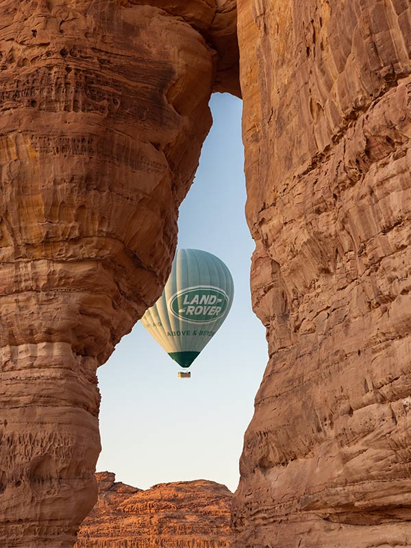 Hero Balloon Flights Saudi, hot air balloon over AlUla