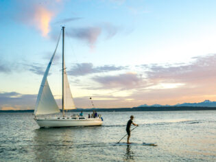 Sunset at Golden Gardens. Photo by Alabastro
