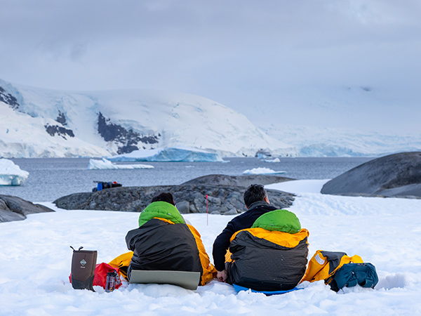campers in antarctica as part of quark expeditions