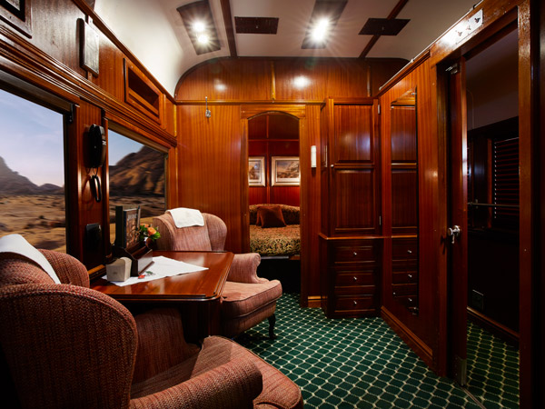 a look inside the Royal Suite, Rovos Rail Train, Africa