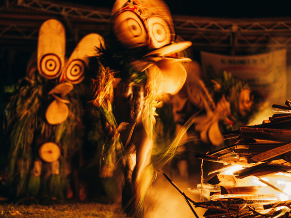 fire dancing in the South Pacific