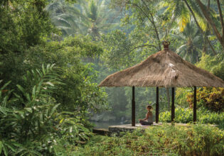 meditation by the river, Four Seasons Resort Bali at Sayan