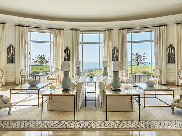 The grand interior of the Grand-Hotel du Cap-Ferrat, A Four Seasons Hotel