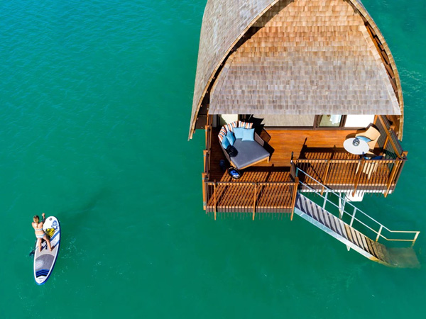 an over-water villa at Fiji Marriott Resort Momi Bay