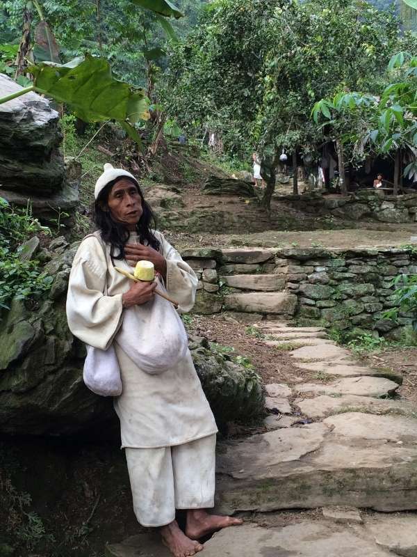 a local Shaman in Ciudad Perdida colombia