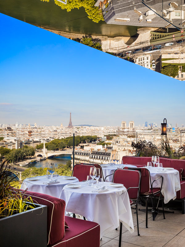 the terrasse of Bonnie restaurant, SO/ Paris