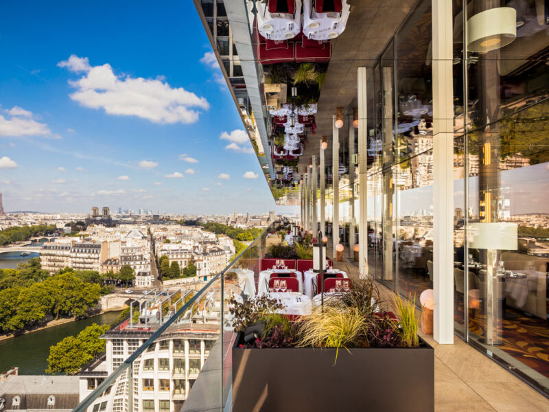 scenic views from the balcony of SO/ Paris