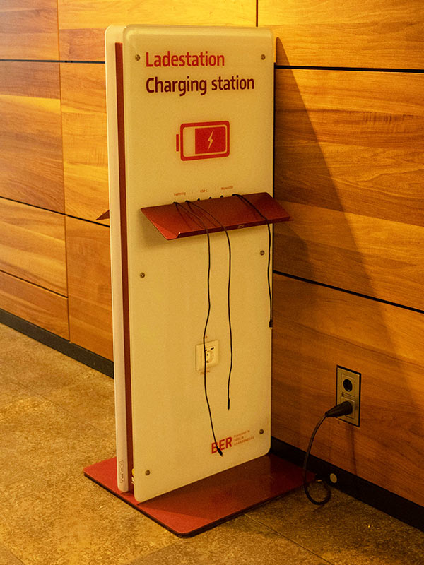 public USB charging station