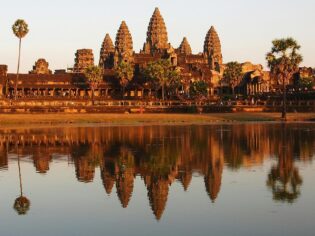 Siem Reap at sunset, cambodia