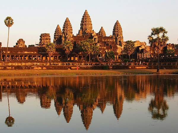 Siem Reap at sunset, cambodia