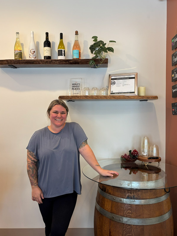 owner of The Wine Spa in Portland