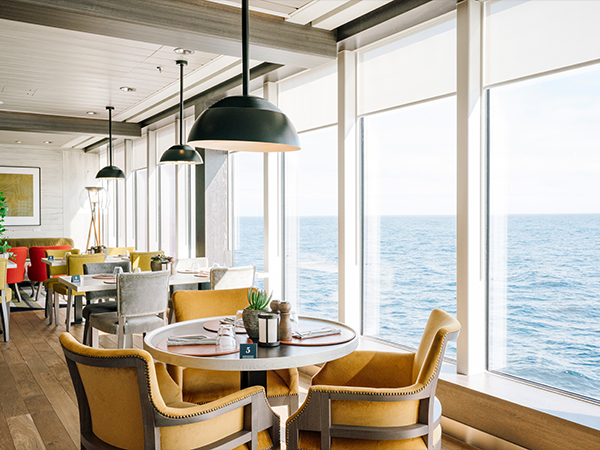 Freidheim restaurant onboard Ms Fridtjof Nansen