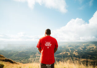 An Intrepid tour leader in the Fiji highlands