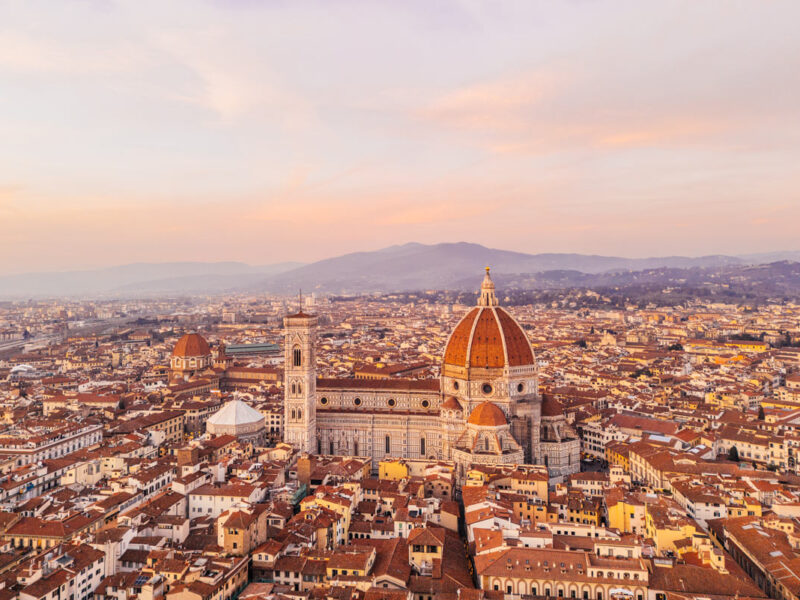 View of the city of Florence in Italy