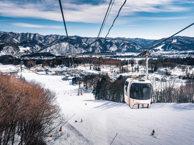 Ropeway, Cable car in Hakuba, Japan