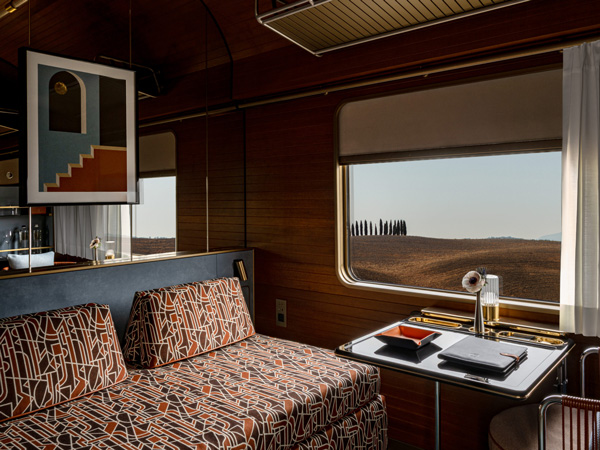 a cabin with a view at La Dolce Vita Orient Express Whispers at Midnight