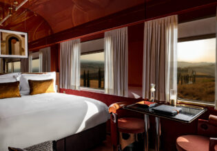 a cabin with a view at La Dolce Vita Orient Express Whispers at Midnight