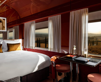 a cabin with a view at La Dolce Vita Orient Express Whispers at Midnight