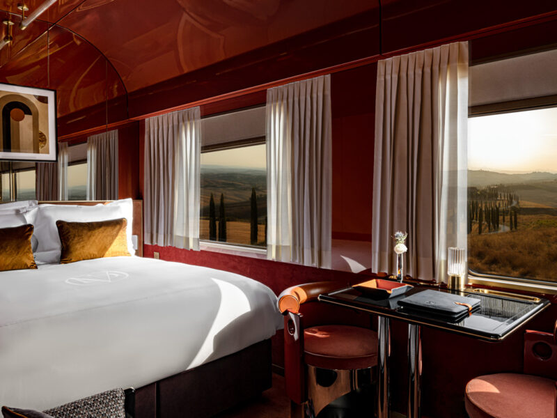 a cabin with a view at La Dolce Vita Orient Express Whispers at Midnight