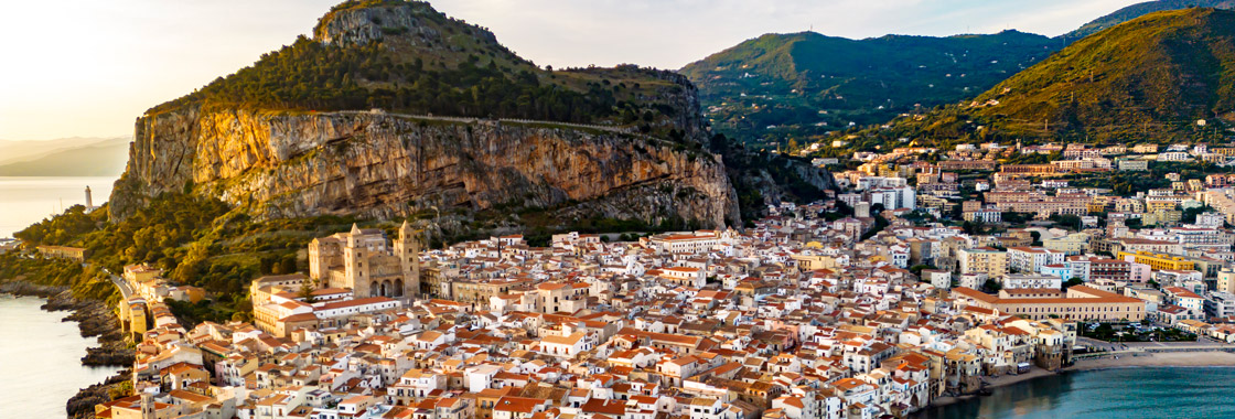 Aerial view of the Mediterranean
