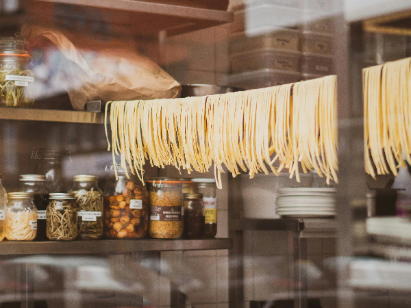 Pasta hanging