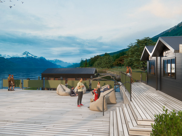 Watershed's floating sauna Queenstown