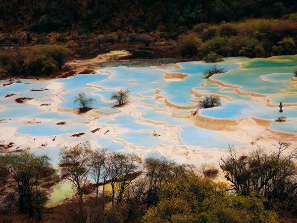 Nine valleys travertine pools