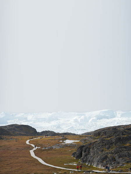 scenic hiketo Ilulissat Icefjord