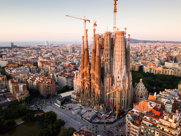 La Sagrada Fam&iacute;lia in Barcelona, Spain