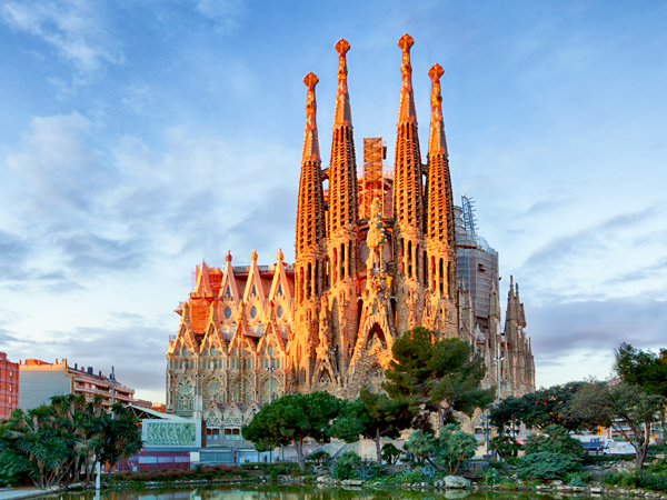 La Sagrada Fam&iacute;lia in Barcelona, Spain