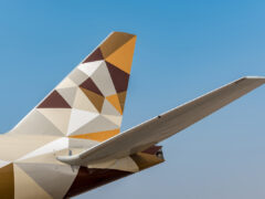 etihad plane tail
