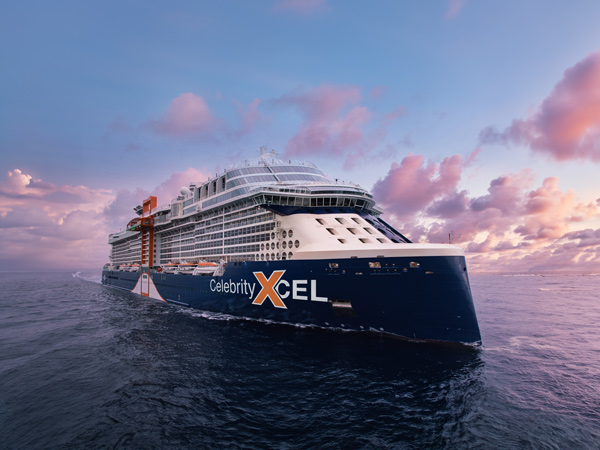the ship exterior of Celebrity Xcel