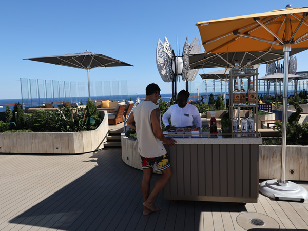 the Rooftop Garden on the Celebrity Xcel