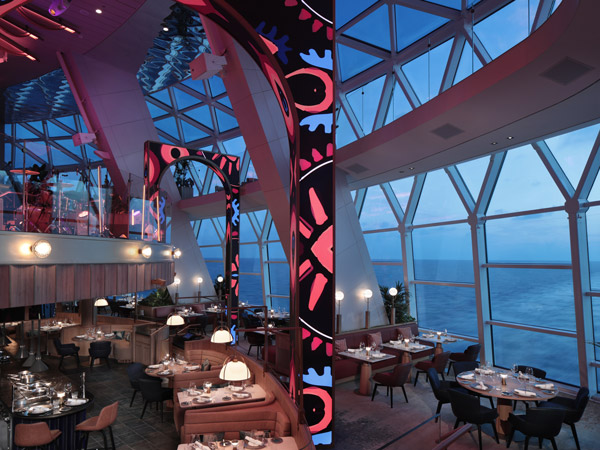 the Mosaic restaurant on Deck 5, Celebrity Xcel