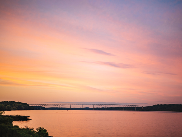 Hudson River sunset