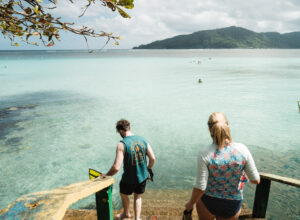 Swim with giant clams in Samoa
