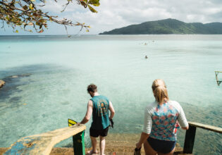 Swim with giant clams in Samoa