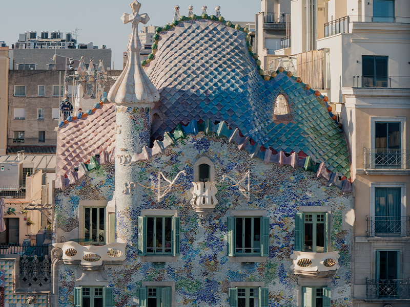 casa batllo's blue exterior