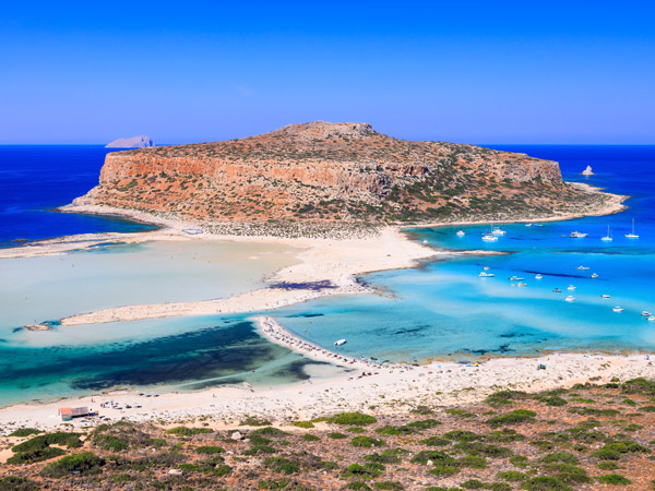 Balos Lagoon beach in Crete