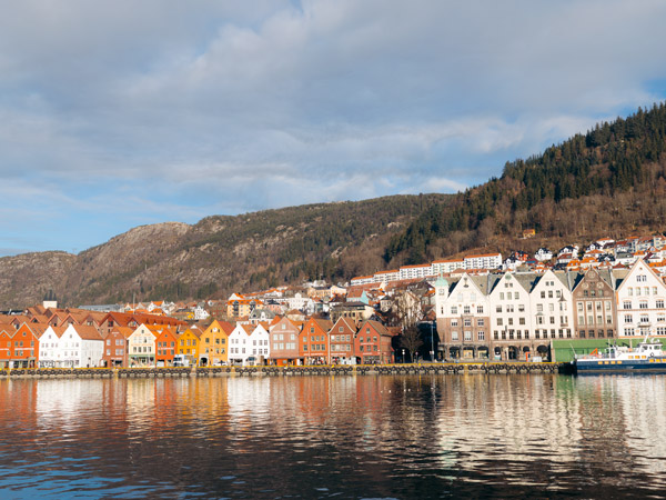 Bryggen wharf in Bergen, Norway