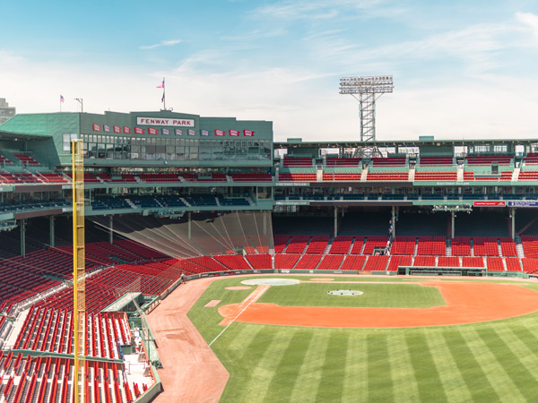 the view of Fenway Park, USA