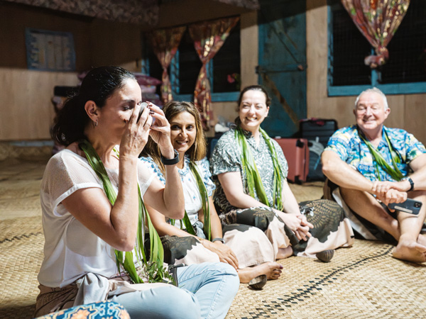 Kava ceremony in Naga Village