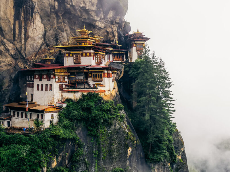 Sacred monastery Paro Taktsang (Tiger’s Nest) in Bhutan