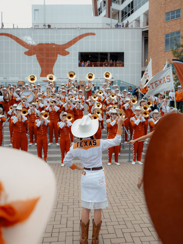 a performance by The University of Texas Longhorn Band