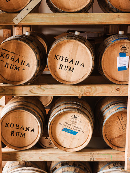 Kō Hana Rum barrels