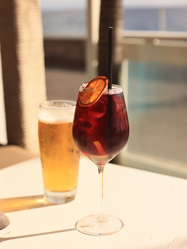 sunset drinks at Maktub