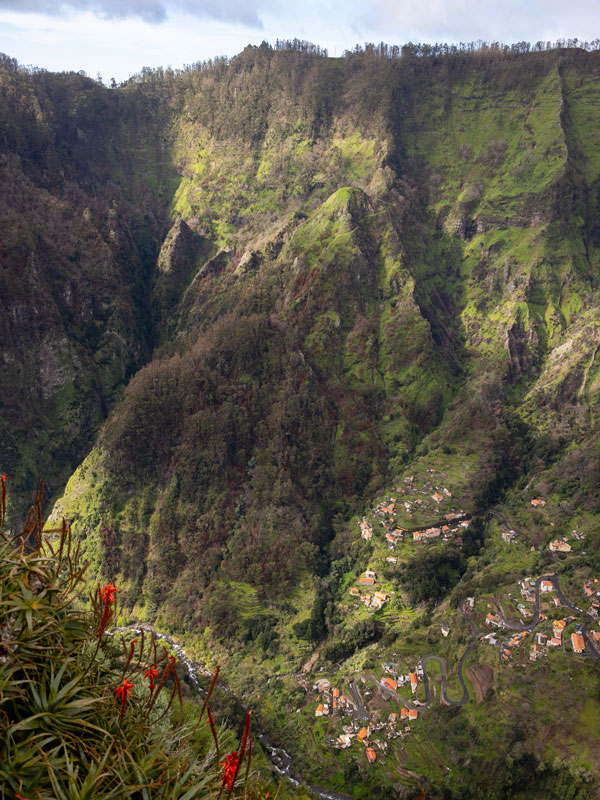 cliffside views at Curral das Freira