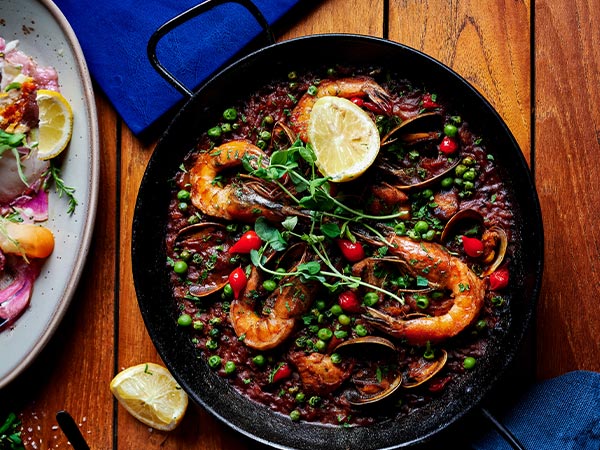 seafood dish from Merida restaurant on the island of hawai'i