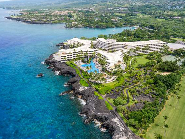 aerial shot of OUTRIGGER Kona Resort & Spa